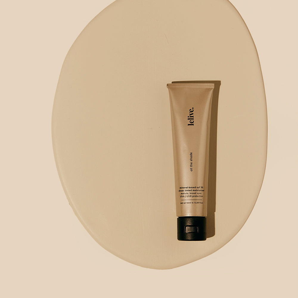 lelive. All the Shade Marula Tinted Moisturiser SPF 30 50ml