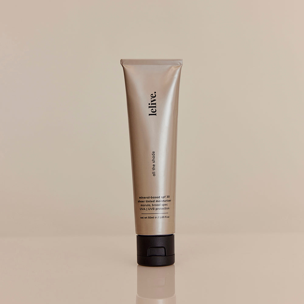 lelive. All the Shade Marula Tinted Moisturiser SPF 30 50ml