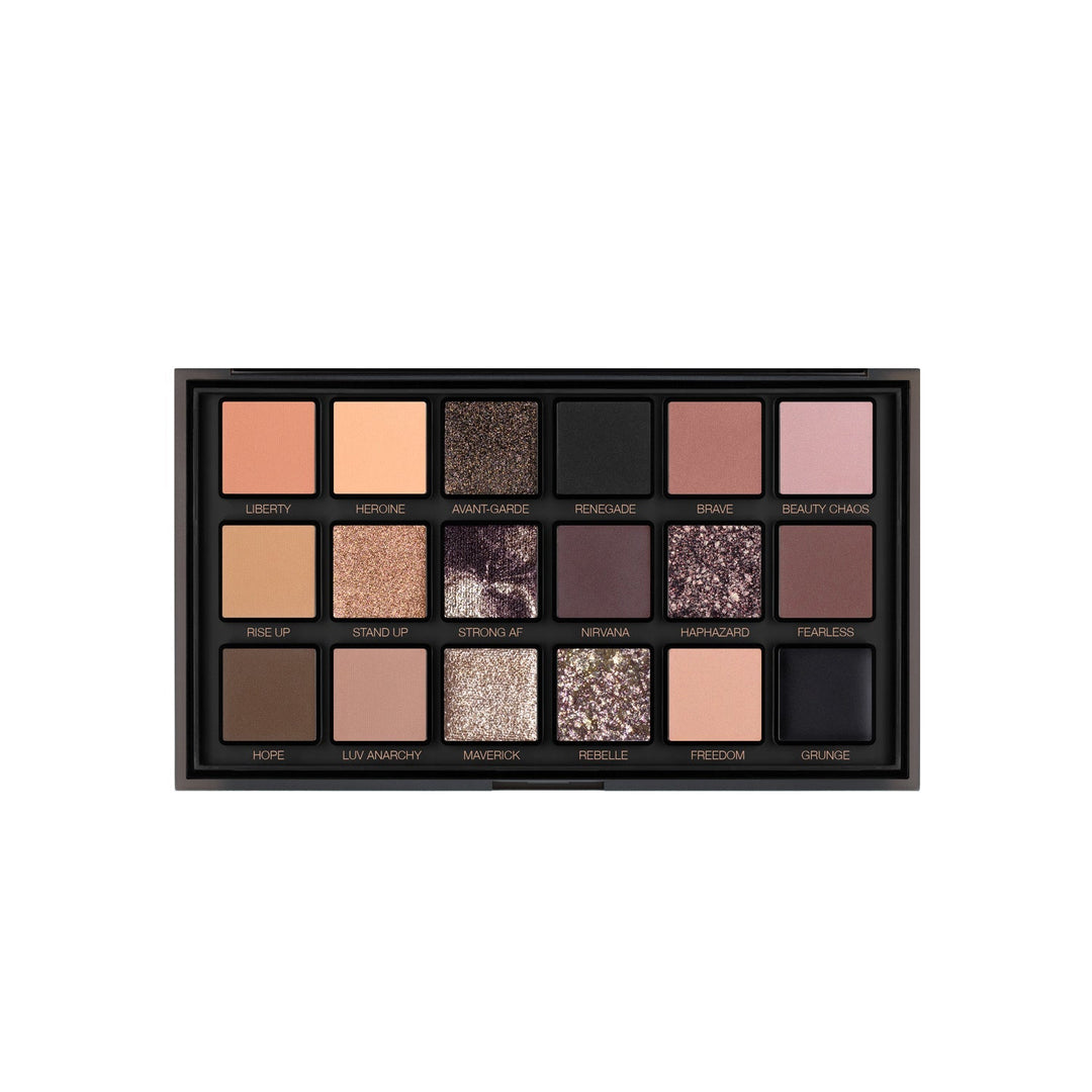 HUDA BEAUTY Pretty Grunge Eyeshadow Palette 18-Well Smokey Palette