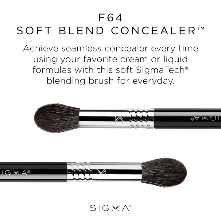 Sigma Beauty F64 Soft Blend Concealer Synthetic Makeup Brush