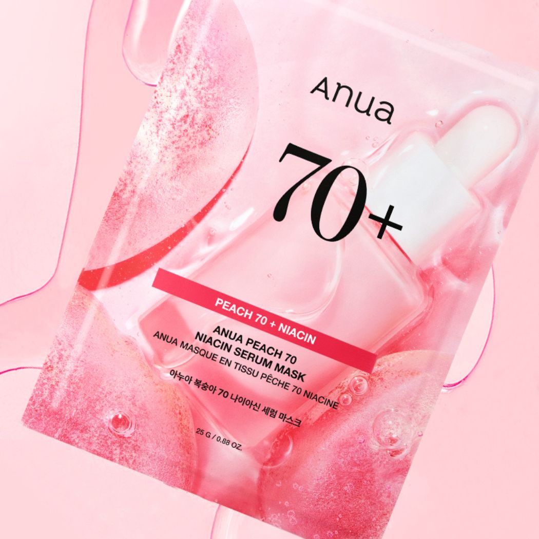 Anua Peach Niacin Serum Mask Hydrogel Collagen Hydrating 38g
