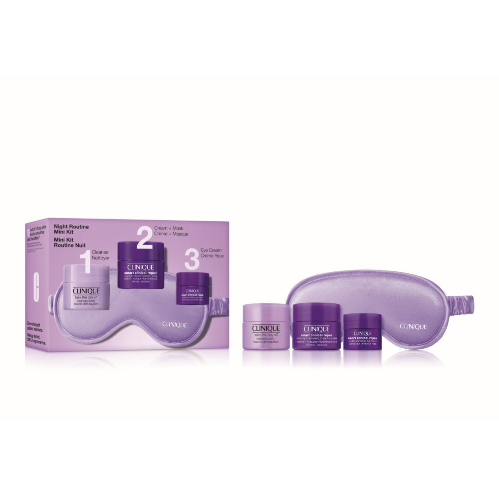 Clinique Night Routine Mini Skincare Kit Repair Set