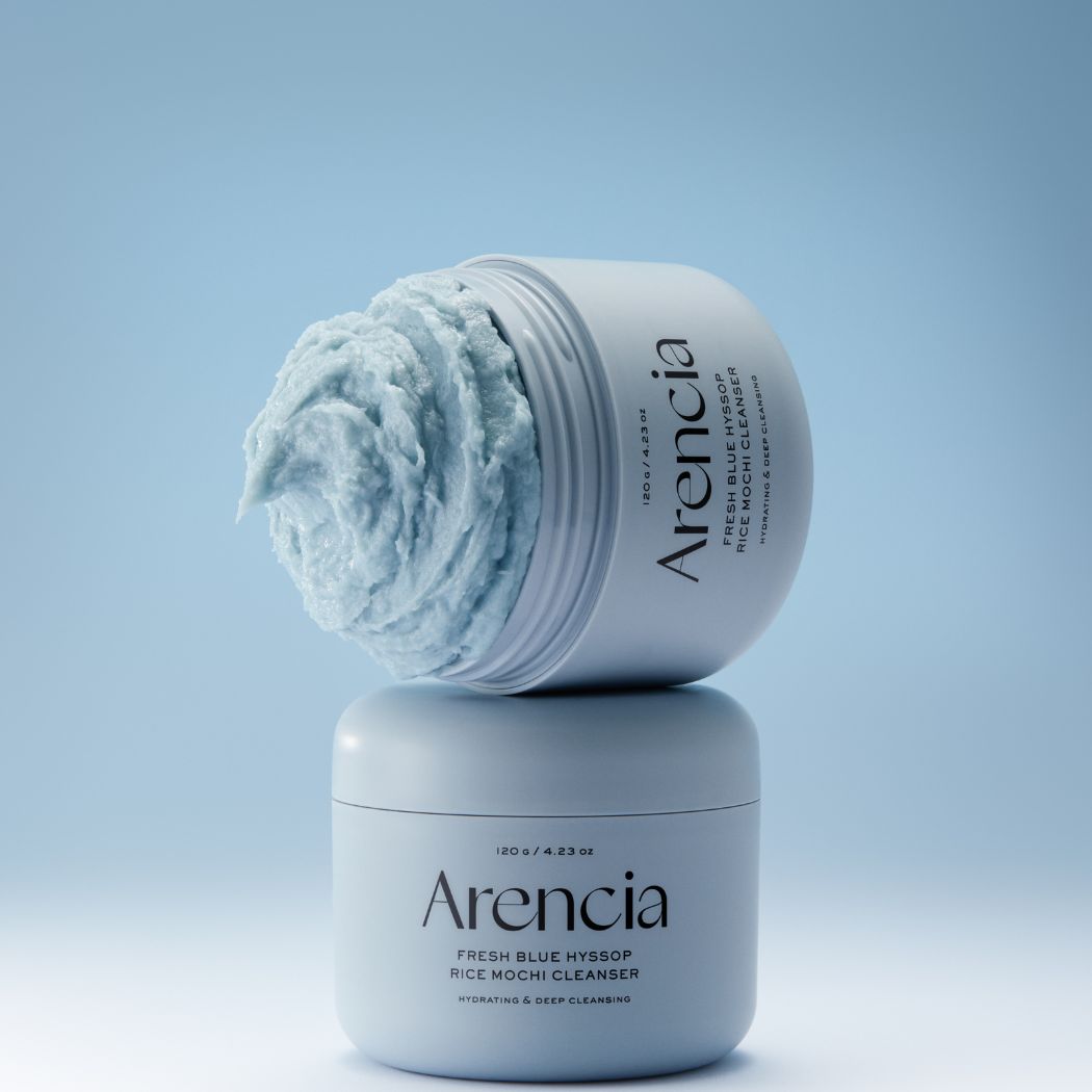 Arencia Fresh Blue Hyssop Rice Mochi Cleanser 120g