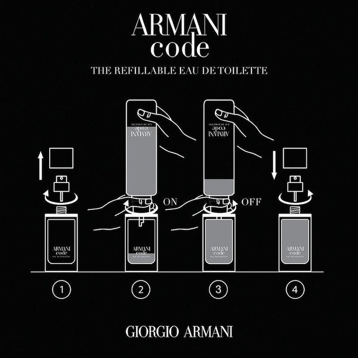 Armani Code Eau de Toilette Refillable 150ml for Men
