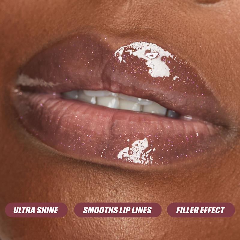 Huda Beauty Icy Nude Faux Filler Gloss High-Shine Lip Gloss