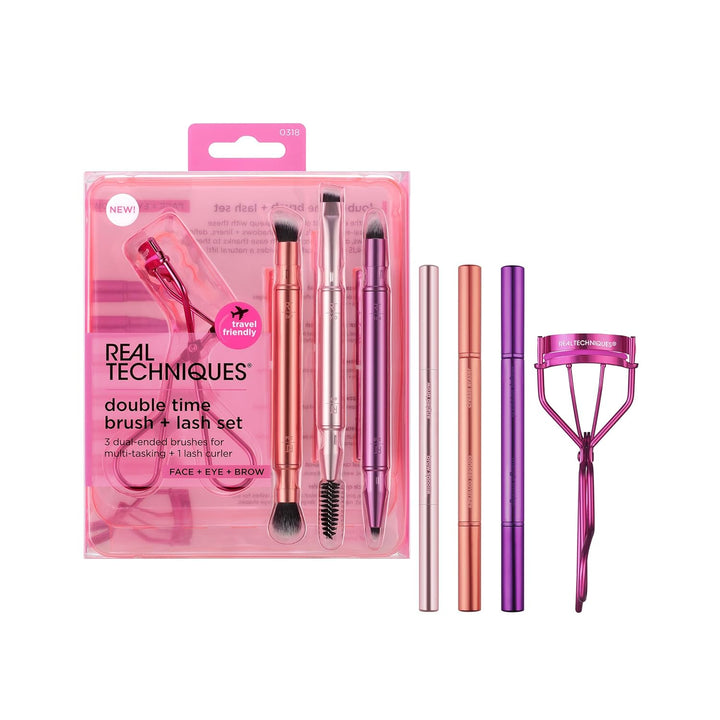 Real Techniques Double Time Retractable Brush Set