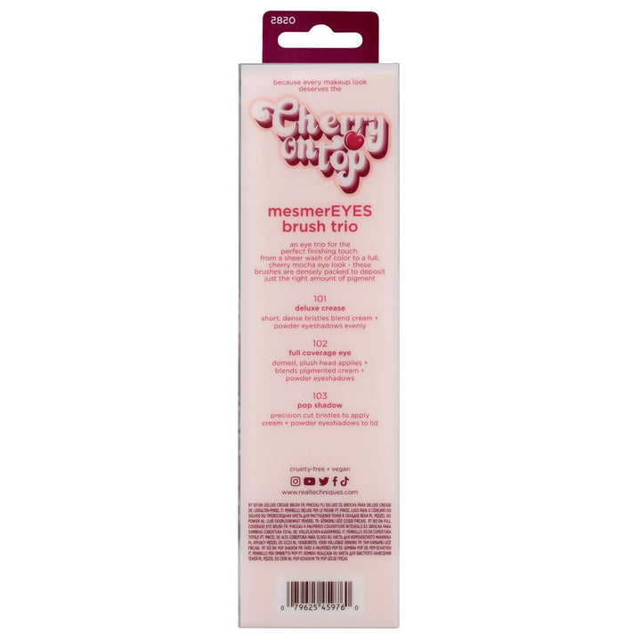 Real Techniques Cherry On Top Mesmereyes Eye Brush Trio Set