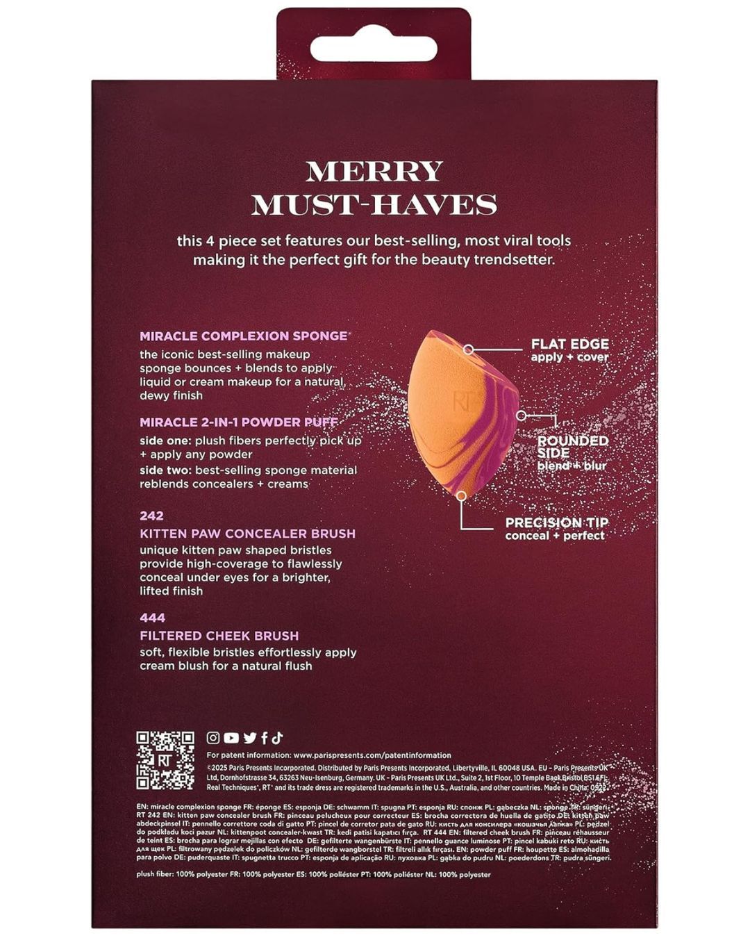 Real Techniques Merry Must Haves 4 Piece Gift Set