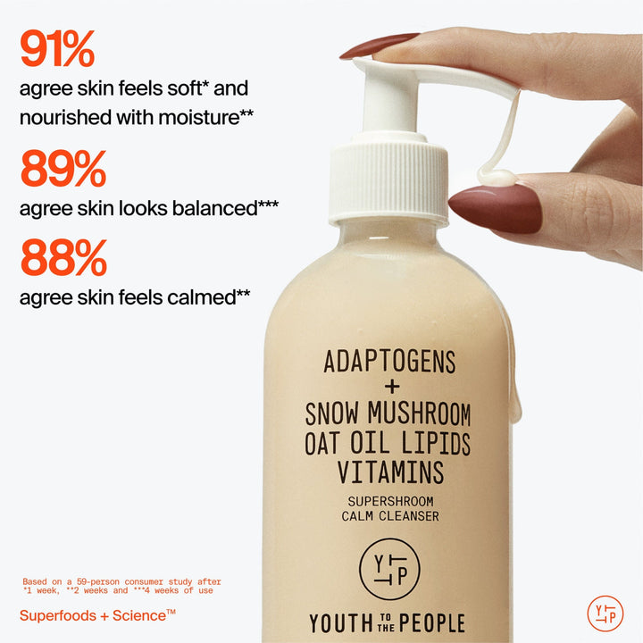 Youth To The People Adaptogen Supershroom Calming Cleanser 237ml